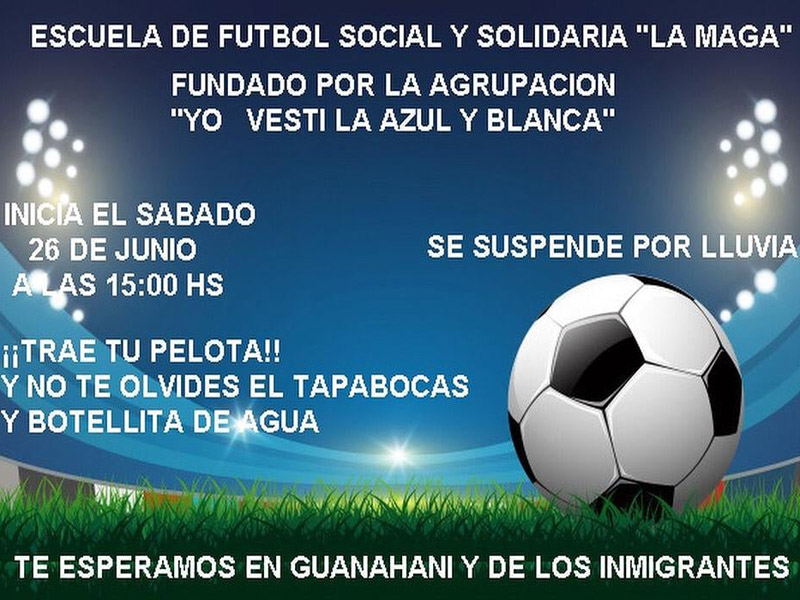 Escuela de fútbol social solidaria La Maga 