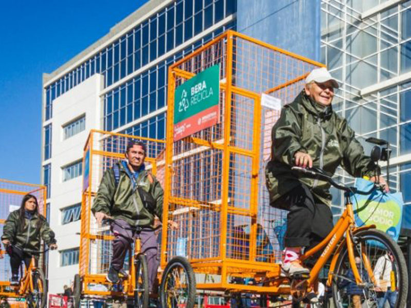 Berazategui: bicicletas para la recolección de materiales reciclables